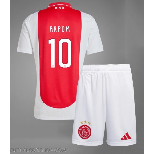 Dres Ajax Chuba Akpom #10 Domáci pre deti 2024-25 Krátky Rukáv (+ trenírky)